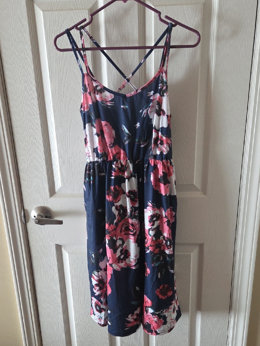 Navy Floral Strappy Sundress